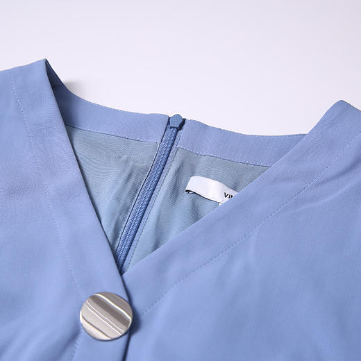 VIMAGE纬漫纪女装夏季时尚修身高腰法式连衣裙V1307962 商品图3