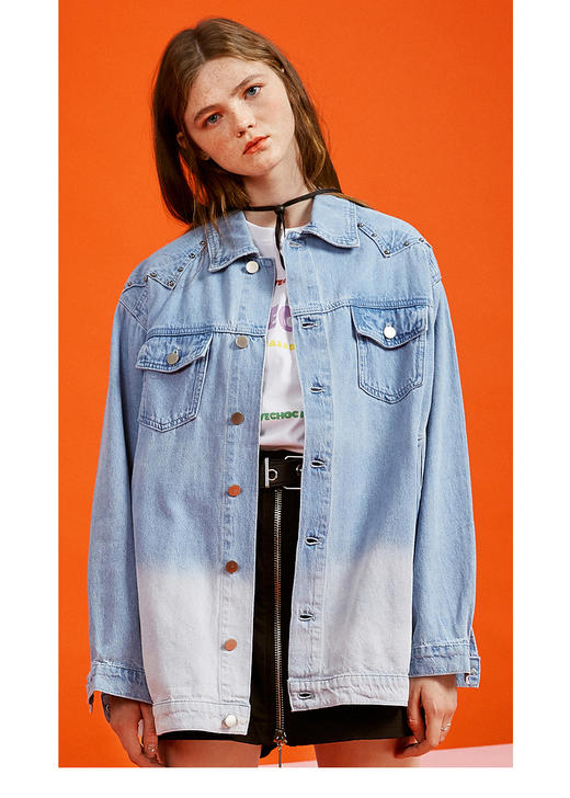 ILOVECHOC我爱巧克力2020新款宽松休闲百搭春秋牛仔外套上衣仙女 商品图0