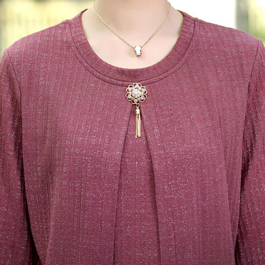 XLD-1008假两件小衫洋气套装 商品图3