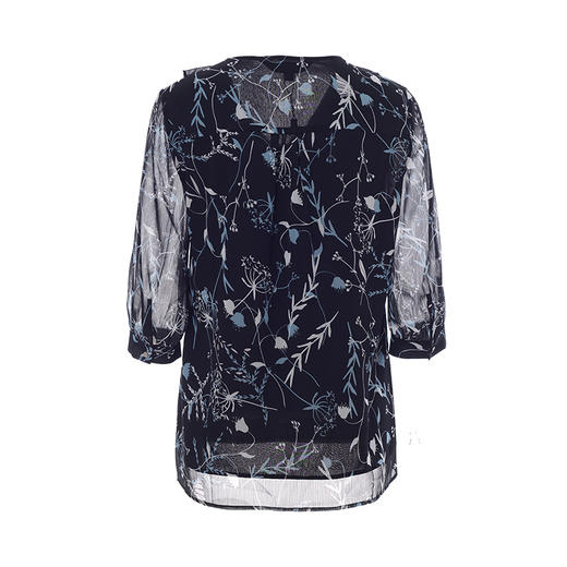 EITIE爱特爱夏季新款时尚通勤百搭印花直筒显瘦短上衣女5913631 商品图6