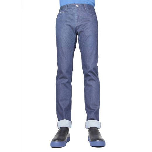 Marco Azzali 深蓝色五袋款牛仔裤 P5217600 商品图0