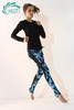 《惊爆618 棉感加厚 不退换》HWT瑜伽蓝色烟花纱网小脚九分裤 跑步户外蓝色烟花 商品缩略图4