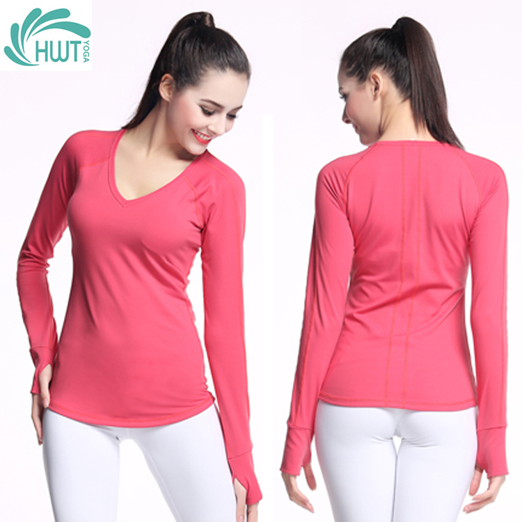 《捡漏专场  不退换》HWT长袖连指V领时尚上衣