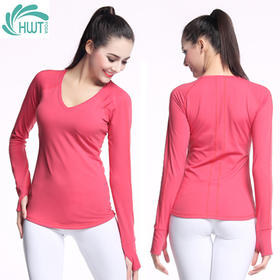 《捡漏专场  不退换》HWT长袖连指V领时尚上衣