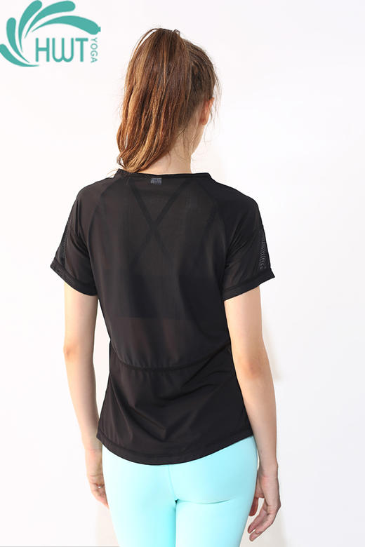 《捡漏专场  不退换》华威特短袖透气快干T恤瑜伽户外休闲夏季瑜伽服（不带胸垫）H270124 商品图4