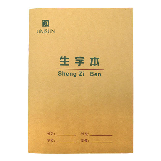 UNISUN小学生作业本拼音本田字本幼儿园田字格生字本练字本 10本装 商品图1