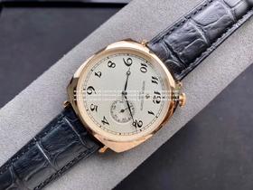 江诗丹顿 历史名作系列 斜把 斜位把头尺寸40mm 搭配手动上链机芯 316钢 意大利小牛皮表带