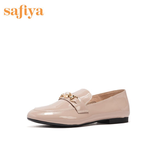 商场同款 | Safiya/索菲娅2020新款时尚简约圆头平跟单鞋女SF01111024 商品图0