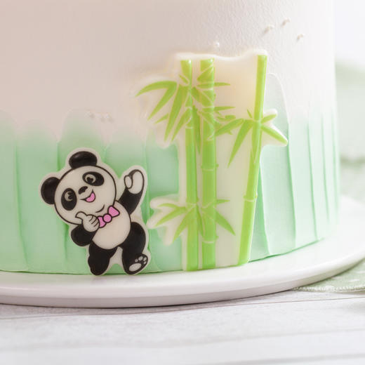 憨厚熊猫-纯手工巧克力装饰-2磅【生日蛋糕】 商品图2