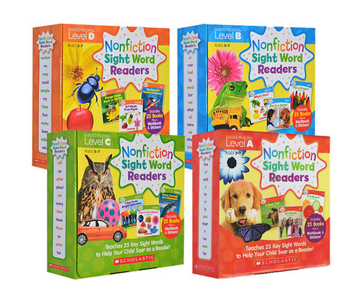 【赠送原版音频】Nonfiction Sight Word Readers 学乐高频词读物 英文原版分级阅读 100本 3-10岁必读 商品图1