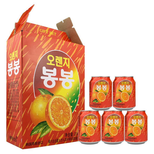 海太果粒果汁饮料橙子味238ml 商品图2