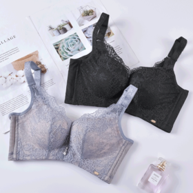 皇家丽美无钢圈记忆棉厚杯调整型文胸内衣美背四排扣内衣WWJ912-3