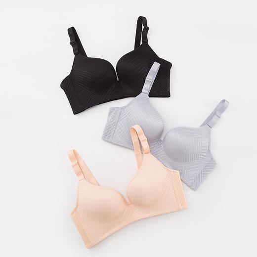 美季美优简约线条光杯文胸qw52c06