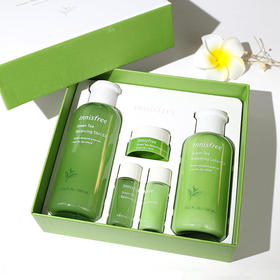 【现货】韩国innisfree悦诗风吟新款绿茶平衡水乳两件套四件套盒装补水保湿