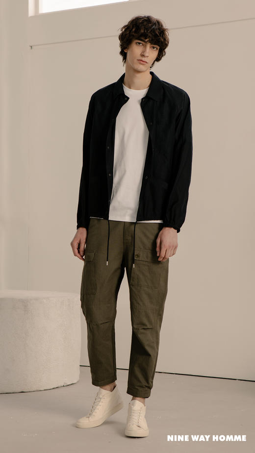 NINE WAY HOMME 95153359 复古洗水束脚工装裤 商品图1