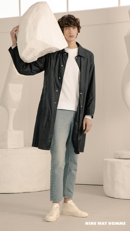 NINE WAY HOMME 95193311 轻薄面料风衣款防晒服 商品图0