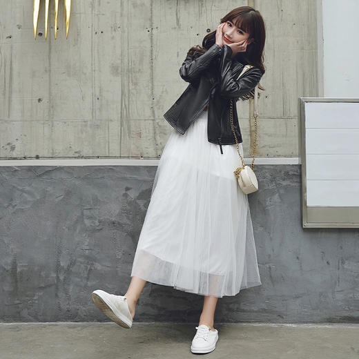 爆款跨界 | 经典短款修身真皮绵羊皮女款皮衣SF04311203 商品图2