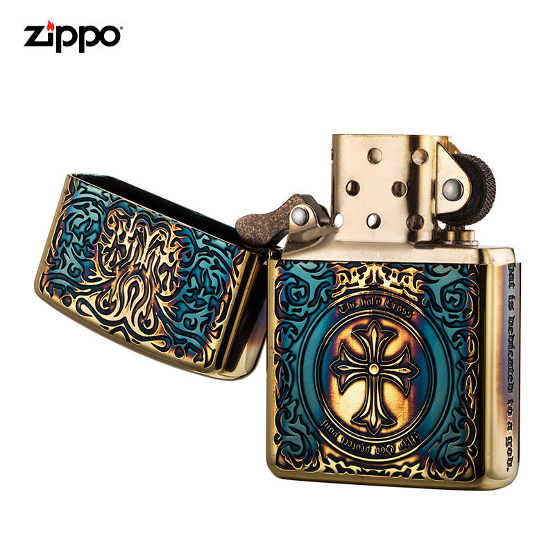 zippo唐草-盔甲熏金 zbt-3-99a