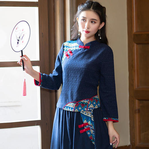 唐装汉服民族风复古棉麻茶服套装ahmjzyx1995