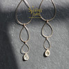 spoiledbrat jewelry金发晶四层水滴耳环 商品缩略图0