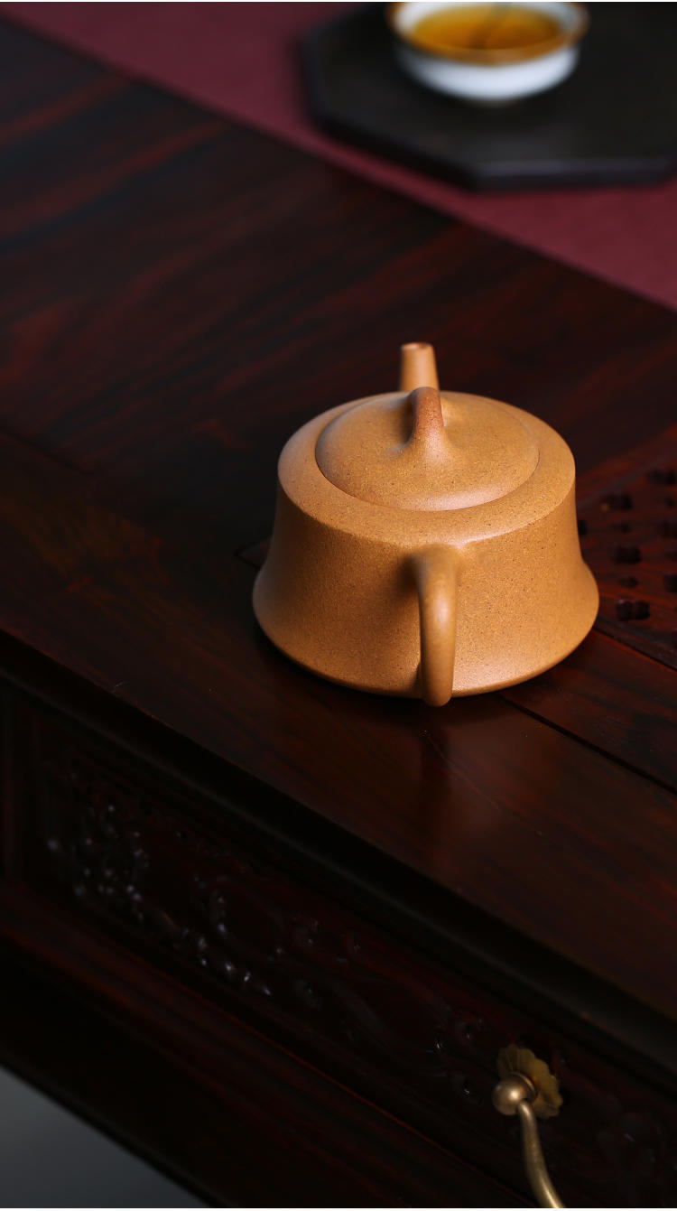 鱼罩壶黄龙山4号井黄金段泥冷金黄黄中带金色泽温润砂感如鎏金