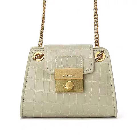 思加图/staccato棱格单肩斜挎链条包包