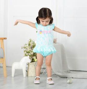 棉果果夏季女童套头三角连体衣连身衣哈衣M222711218275