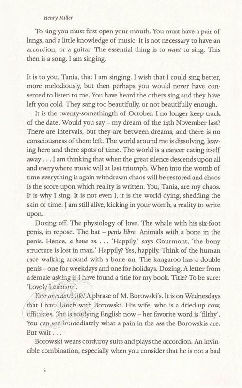 【中商原版】亨利米勒：北回归线 英文原版 经典文学 Tropic of Cancer Henry Miller Penguin Classics 商品图4
