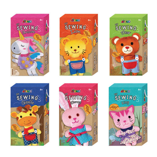 德国avenir儿童缝制玩偶材料包女孩手工制作diy礼物玩具3-6-8岁 商品图5