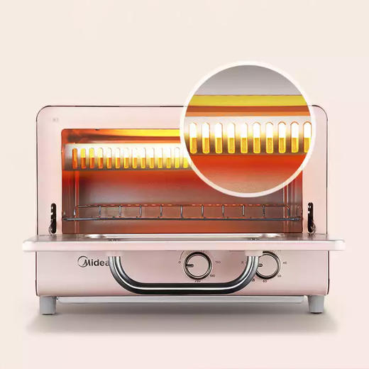 花样烤食美的midea家用小烤箱双石英管匀热12l多功能烘烤烤箱