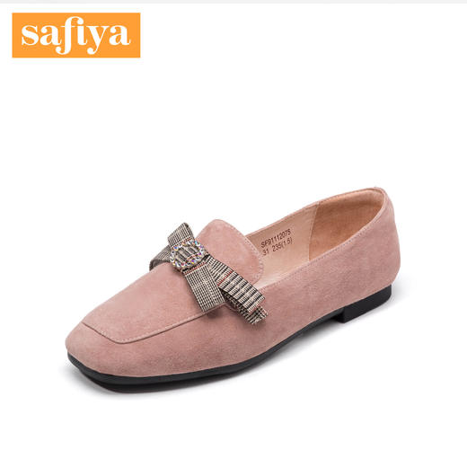 商场同款 | Safiya/索菲娅春季新款蝴蝶结低跟平底单鞋女鞋SF91112075 商品图2