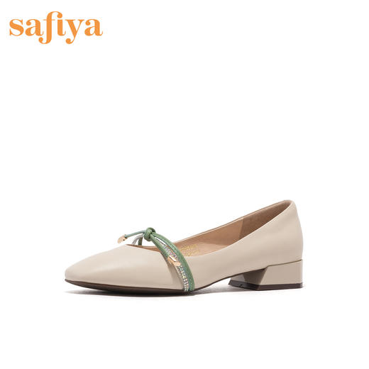 商场同款 | Safiya/索菲娅春季蝴蝶结休闲低跟单鞋女鞋SF01111070 商品图0