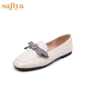商场同款 | Safiya/索菲娅春季新款蝴蝶结低跟平底单鞋女鞋SF91112075