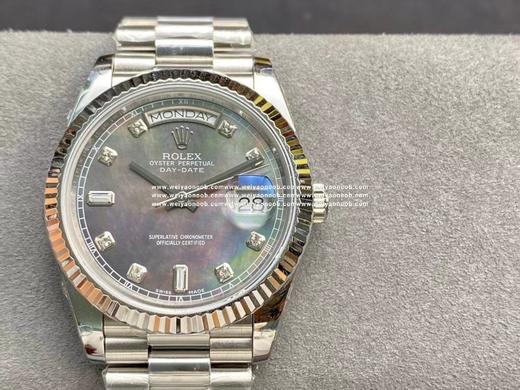 NOOB劳力士 搭配专柜正品一致的紫贝母盘星期日志 双历40mm 3255机芯 还原度极好 做工精良 商务首选 神器 商品图0