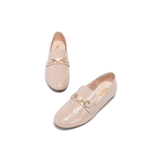 商场同款 | Safiya/索菲娅2020新款时尚简约圆头平跟单鞋女SF01111024 商品图3