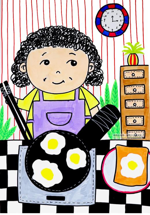 《谁在做早餐》煎鸡蛋【自动发货：下单后，点击手机短信中收到的链接，即可获取文件下载的链接；如有任何问题，可添加客服微信hm33268获得帮助】 商品图0