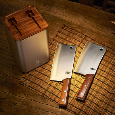 沈爷的宝贝  厨房家用手工锻打家用刀具菜刀 六六大顺套装