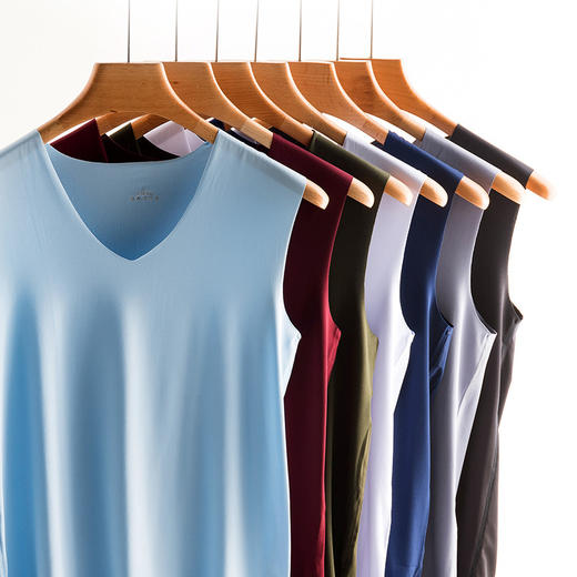 SYN-男士背心无痕冰丝汗衫 商品图1