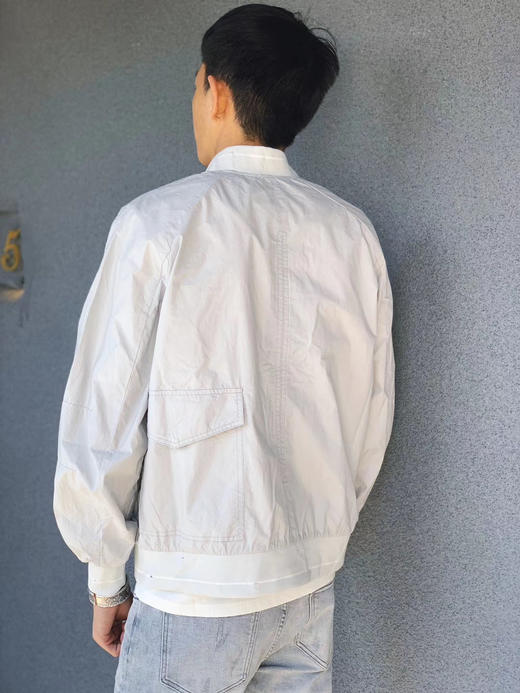 NINE WAY HOMME 95193283 微破坏处理工装飞行员夹克 商品图2