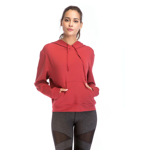 《惊爆618 加厚外套》华威特瑜伽编织性感外套卫衣 商品图5