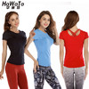 《惊爆618 不退换》秋装新款瑜伽短袖圆领美颈上衣瘦身瑜伽服跑步服带胸垫 商品缩略图0