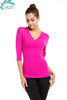 《捡漏专场  不退换》HWT华威特瑜伽中袖透气交叉上衣瑜伽跑步休闲 商品缩略图2