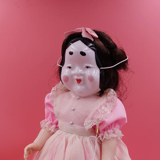 日本淘回传统民间玩具娃娃带日本歌姬面具 破烂儿大老王 商品图1