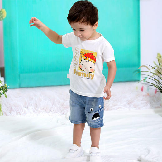棉果果夏季男童短裤M212203220328 商品图1