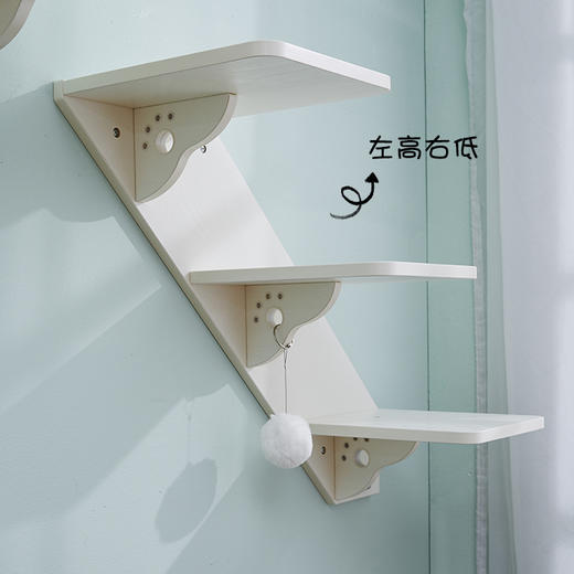 CatS猫家具猫墙系列之墙上楼梯 实木生态板猫台阶猫跳台 F4包邮 商品图3
