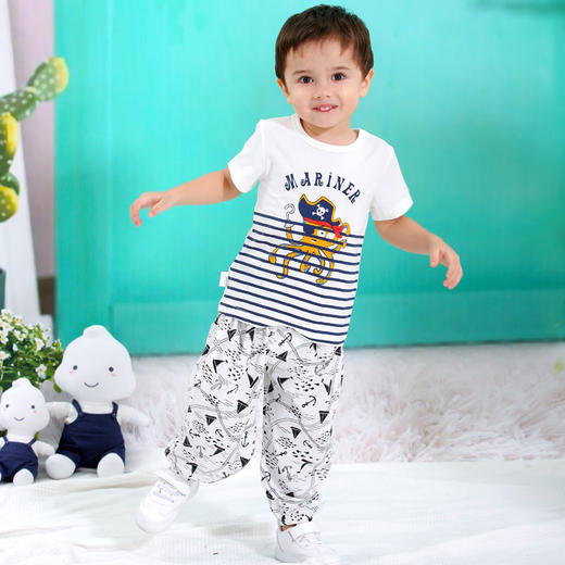 棉果果夏季男童章鱼套头T恤M212140220287 商品图4