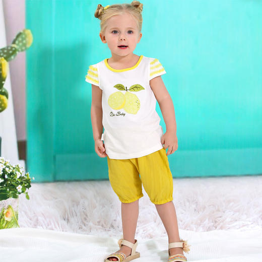 棉果果夏季女童套头T恤M222140220341 商品图3