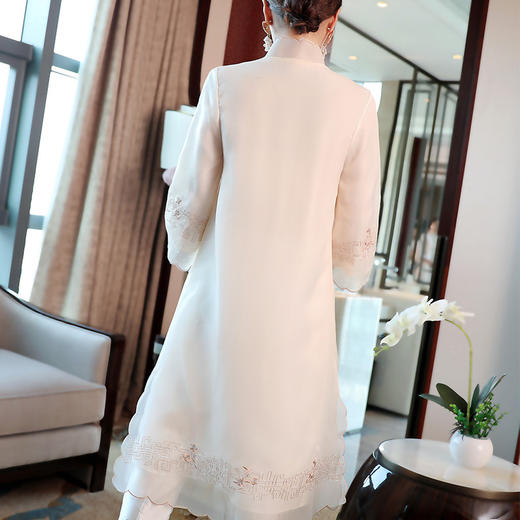 KDS-748中国风外套欧根纱刺绣连衣裙 商品图2