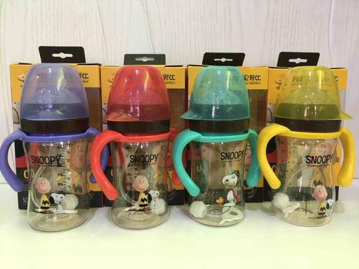 史努比宽口手柄240ml自动PPSU杯盖奶瓶
A8031 商品图2