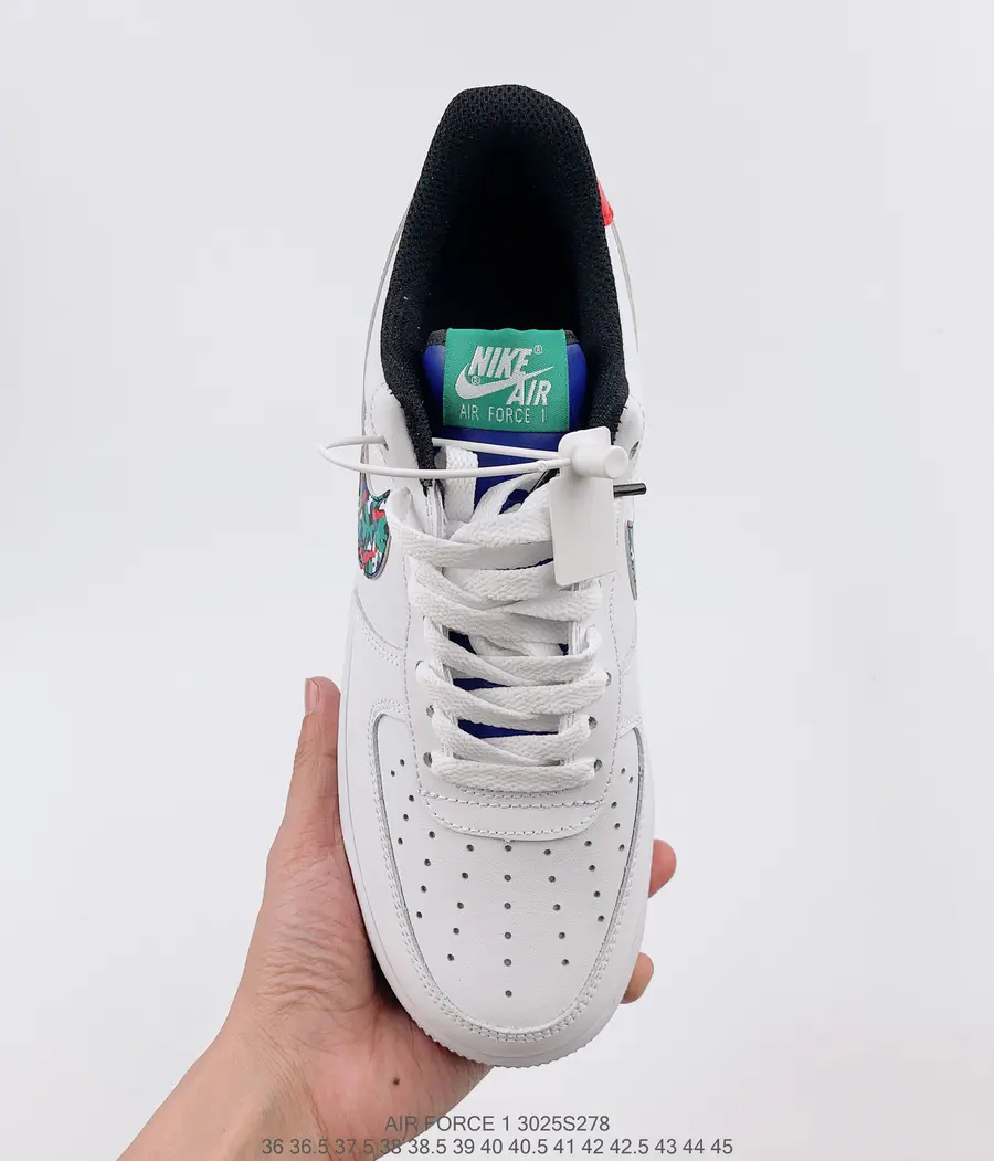 耐克nike air force 1 af1空军一号低帮炫彩泼墨涂鸦时尚个性潮流板鞋